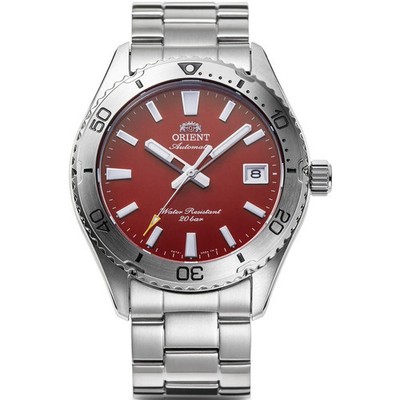 Orient Mako Herrenuhr RA-AC0Q09R30B Automatik rotes Ziffernblatt Edelstahl 200M