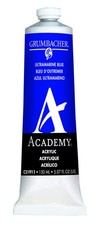 Grumbacher Academy Acrylic Paint, 150ml/5.07 oz Metal Tube, Ultramarine Blue (C2