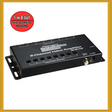 Pipeman's Installation Solution 1 In 8 Out Channel Video Car Amplifier NEW