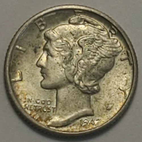 #2 Business Uncirculated++ 1942 D Winged Liberty Head Mercury Dime