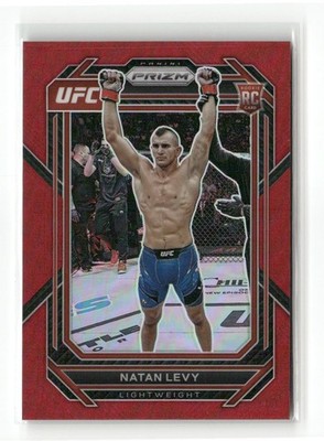 2023 Panini Prizm UFC #176 Natan Levy Red Prizms #/199