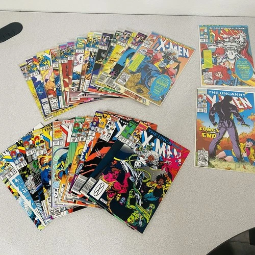 Vtg 90s  X-Men Marvel Comic Book HUGE Lot Of 33 Uncanny Classic LOOK