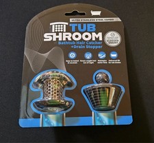 TubShroom Ultra Stainless Steel Stop Plug Combo Bathtub Drain Hair Catcher