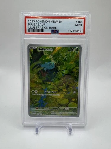 Pokémon Bulbasaur 166/165 Scarlet & Violet 151 Holo Illustration Rare PSA 9