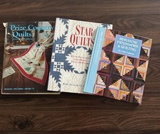Lot 3 Quilting Books Patchwork Patterns Craft Sewing Star Quilts