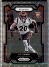 2023 Panini Prizm Football DJ Turner Bengals #319 Rookie Card. rookie card picture