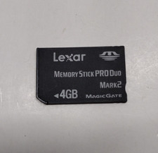 Lexar 4gb Memory Stick Pro Duo Mark 2 MagicGate Tested US Seller, Fits PSP