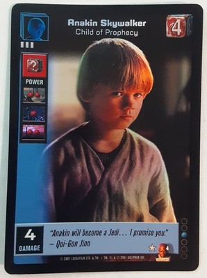 Anakin Skywalker Child of Prophecy REFLECTIONS UR FOIL star wars young jedi ccg