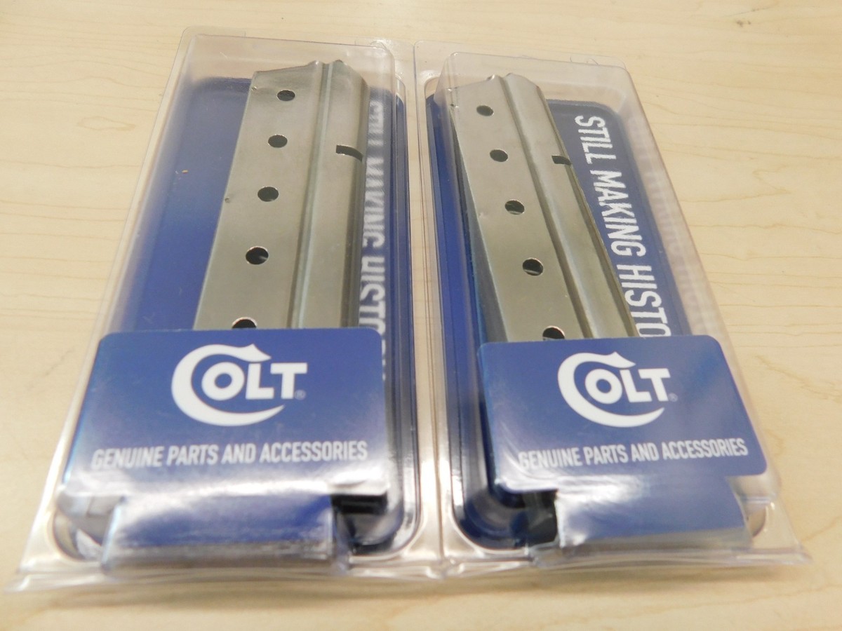 2 - Colt 1911 9mm 10-Round - NEW Magazines with Bumper Pad