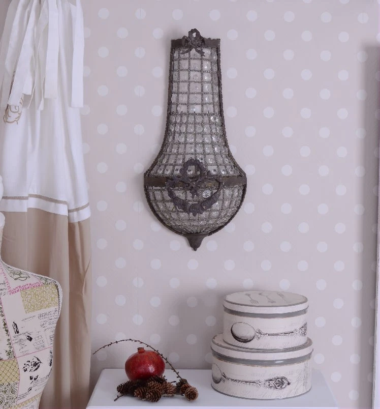 Zwei Wandappliken Wandlampe Wandleuchte Lüster Paar Wandlüster antik Leuchte - Bild 4 von 4