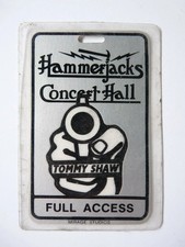Tommy Shaw 1980s Hammerjacks Tour Concert Issued Used Backstage Pass Laminate