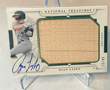 2025 National Treasures Ryan Lasko Bat Relic Auto 19/49 (RC) - Athletics