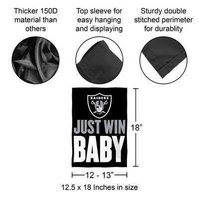 Oakland Raiders Hausflagge – Zweiseitig, 71x102 Cm, Aus Polyester, Offiziell Lizenziert