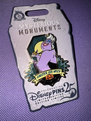 2025 Disney Parks Mysterious Monuments Ursula Sinister Sea Witch LE Pin New