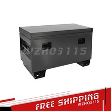 36 Job Site Box Portable Tool Storage Rust-resist Powder Coated Black 36 Job Site Box Portable Tool Storage Rust-resist Powder Coated Black