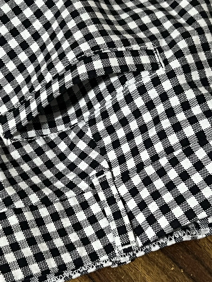 Pantalones Cortos J.Crew Reimaginados Cuadros Talla 2 Mezcla Algodón Bolsillos Foto 3 de 4