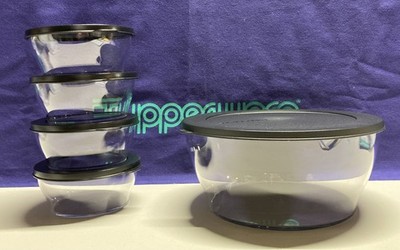 Tupperware Clearly Elegant  Bowl Sets/Tumblers-Several Choices-NEW-SHIPPING INCL