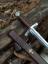 Handmade Medieval Accolade Sword Knights Templar Replica Collectible Gift Sword