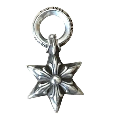 アクセサリー Chrome Hearts 6 Point Star Charm Chrome Hearts 6 Point Star Charm silver 925 logo fashion goods