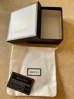 Gucci Dust Bag, 5x5 Gift Box, Controllato Card