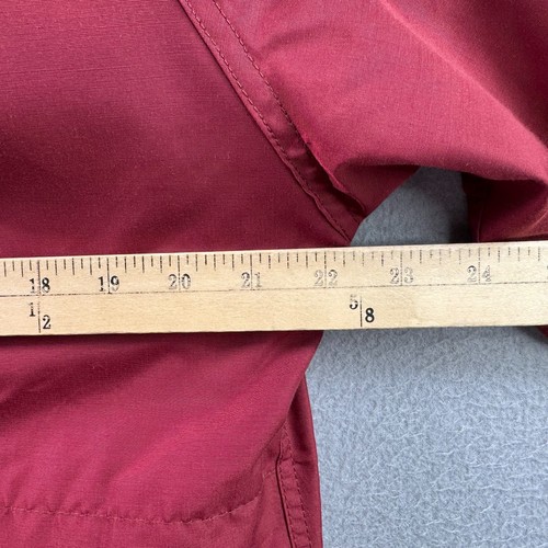 Vintage Woolrich Jacket Mens Medium Red Wool Lined Parka Hooded 80s USA Made - Picture 11 of 14