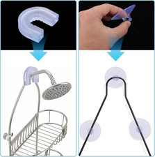 6 PCS Shower Caddy Suction Cups with Rubber Rings Bathroom Mount Holders USA New
