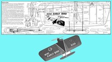 Model Airplane Plans UC : Mini Early Bird 22" Combat for 1-1.5cc by R. Wilkins