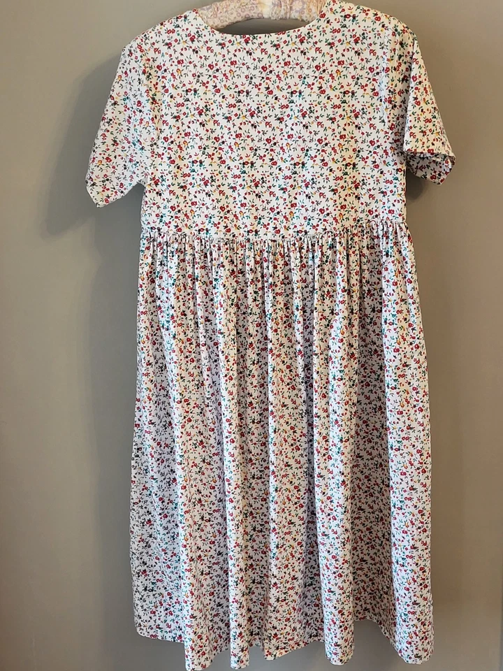 Sarah Loise Big Girl Large Floral Cotton Dress - Image 2 of 4
