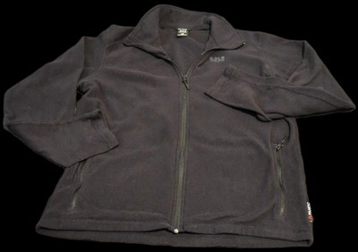 HELLY HANSEN Men's Size Large Work Wear Black Polartec Full Zip Fleece Jacket