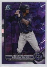 2022 Bowman Chrome Sapphire Prospects Purple 8/25 Warming Bernabel #BCP-188 0o48