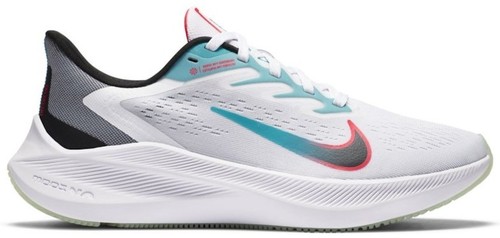 NIKE MENS ZOOM WINFLO 7 RUNNING SHOES White/Black/Flash Crimson Size 9.5 Nike Mens Zoom Winflo 7 Running Shoes White Black Flash  main image 4