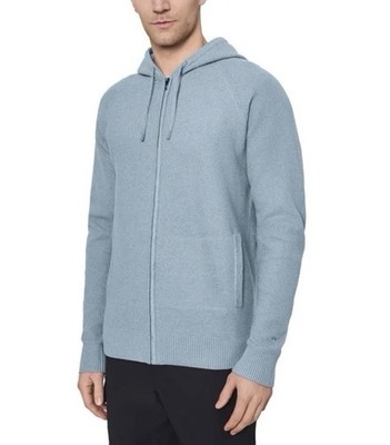 Modern Ambition Men's Full Zip Hooded Sweater 4‑Way Stretch Medium