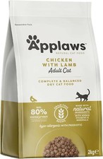 Applaws - Complete Dry Food for Adult Cats - Grain Free Chicken with Lamb - 2kg