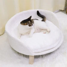 Dog Cat Bed Sofa Couch Kitten Lounge Elevated Sofa Bed 4-Legged Stool Raised Bed
