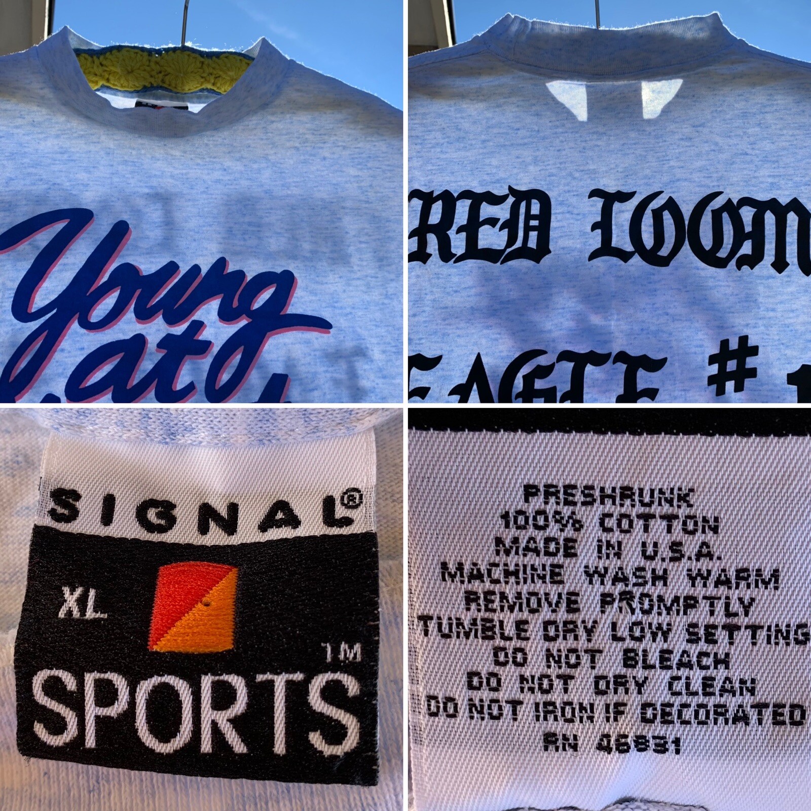 ALTRA T shirt vintage Young at Heart (leggermente più vecchia in altri posti) XL punto singolo