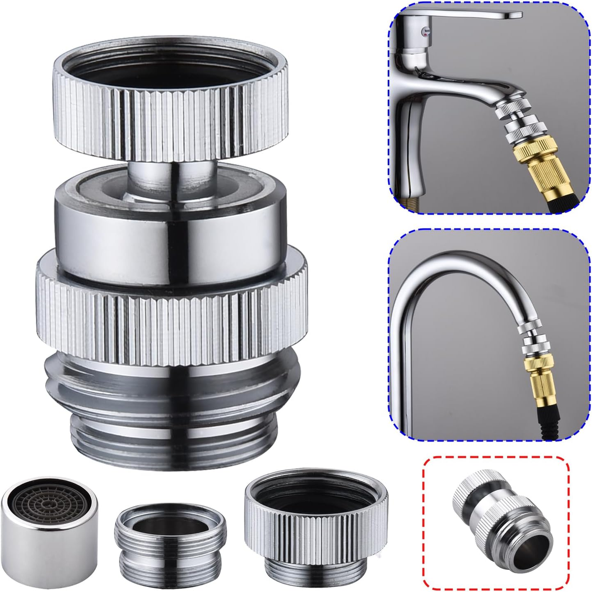 Ducha Adaptador Manguera Para Grifo De Cocina Adaptador De Grifo