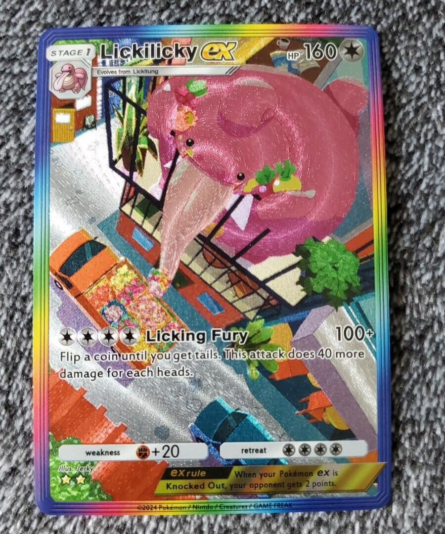 ~ ART CARD Pocket Pokemon Lickilicky Illustration Immersive HOLO ~