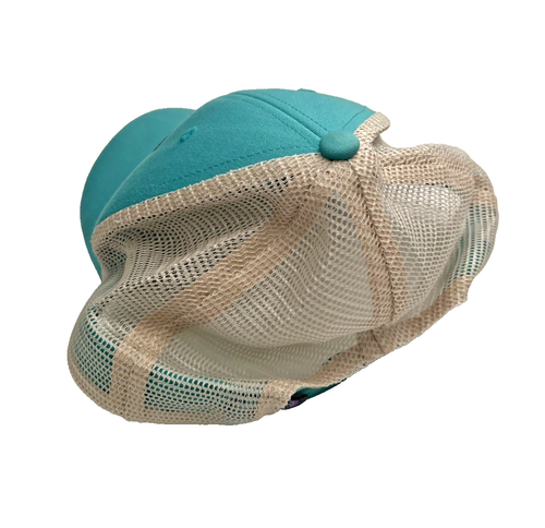 Sombrero Patagonia verde azulado blanco Snapback malla camionero Fitz Roy logotipo de caja 6 paneles clásico - Imagen 8 de 11