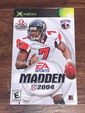 Madden 04 John NFL Football 2004 XBOX Instruction Manual Only