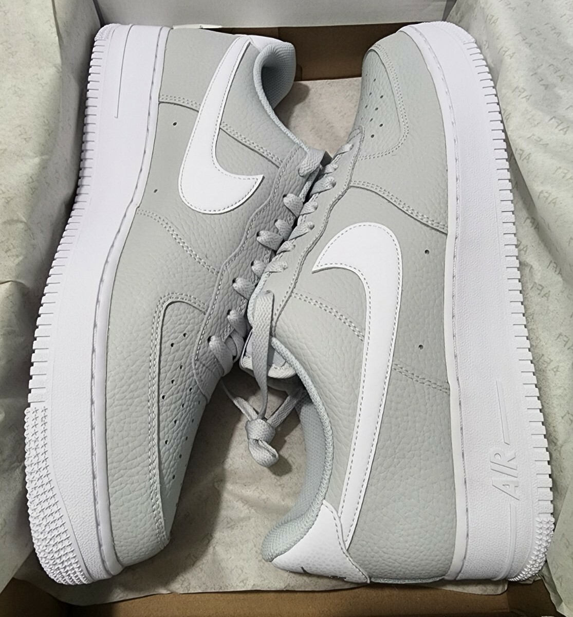 靴 Air Force 1 Low '07 Pebbled Leather Nike Air Force 1 Low '07 White Black Pebbled Leather size