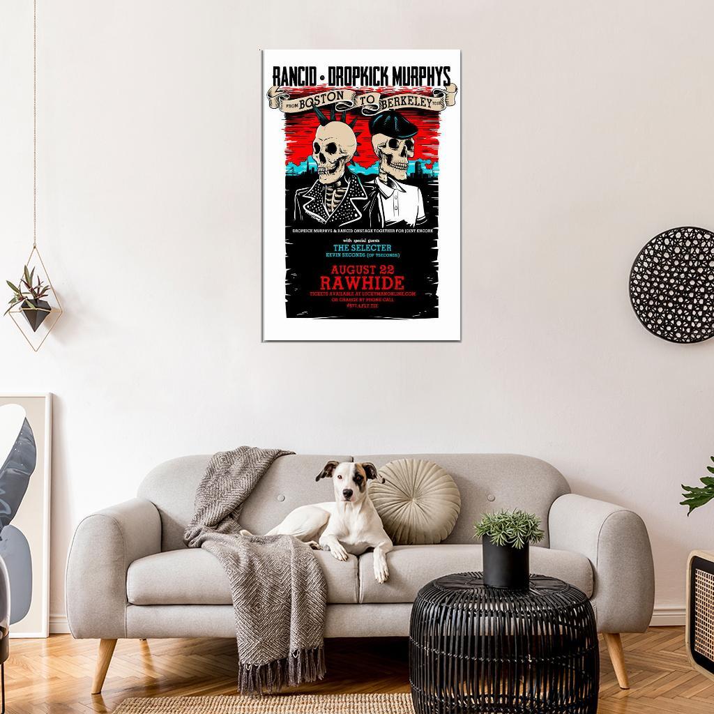 58648 Rancid & Dropkick Murphys Rock Music Band Wall Decor Print