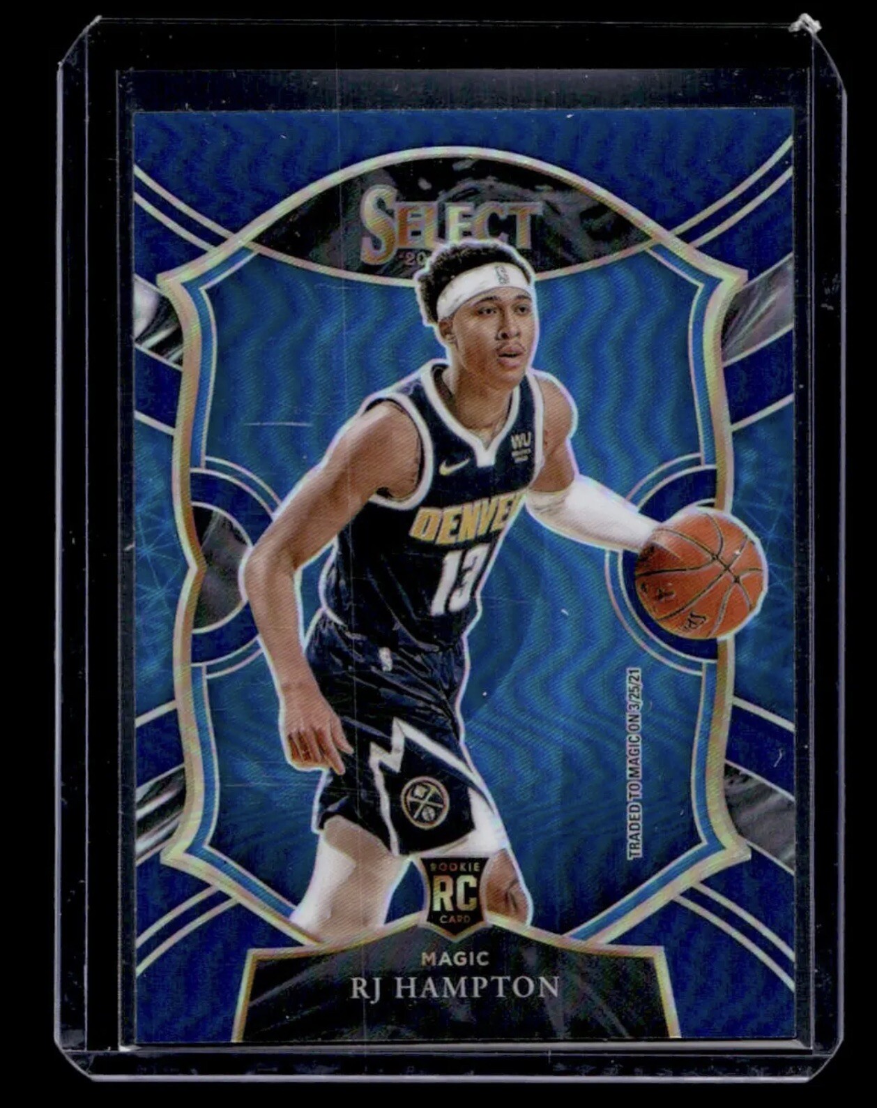 2020  Panini Select #84 RJ Hampton Blue Silver Prizm RC