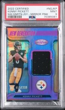 Kenny Pickett ROOKIE 2022 Certified New Generation Jersey Mirror Pink /299 POP 1
