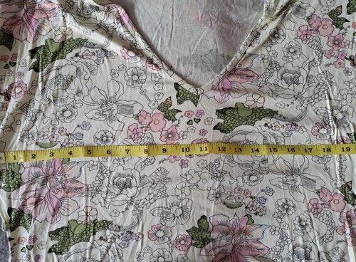 PRINGLE OF SCOTLAND BoHo VINTAGE Top NEW Tags FLORAL Drawstring Hem LARGE 14/16 - Picture 6 of 7