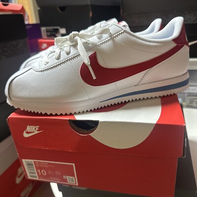 Size 10 Men NWT Nike Cortez Forrest Gump White Red 2024 DM4044 108