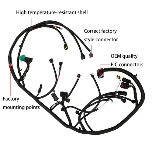 For 2005-2007 Ford Super Duty Diesel Engine Wiring Harness 6.0L 5C3Z-12B637-BA - Picture 3 of 18
