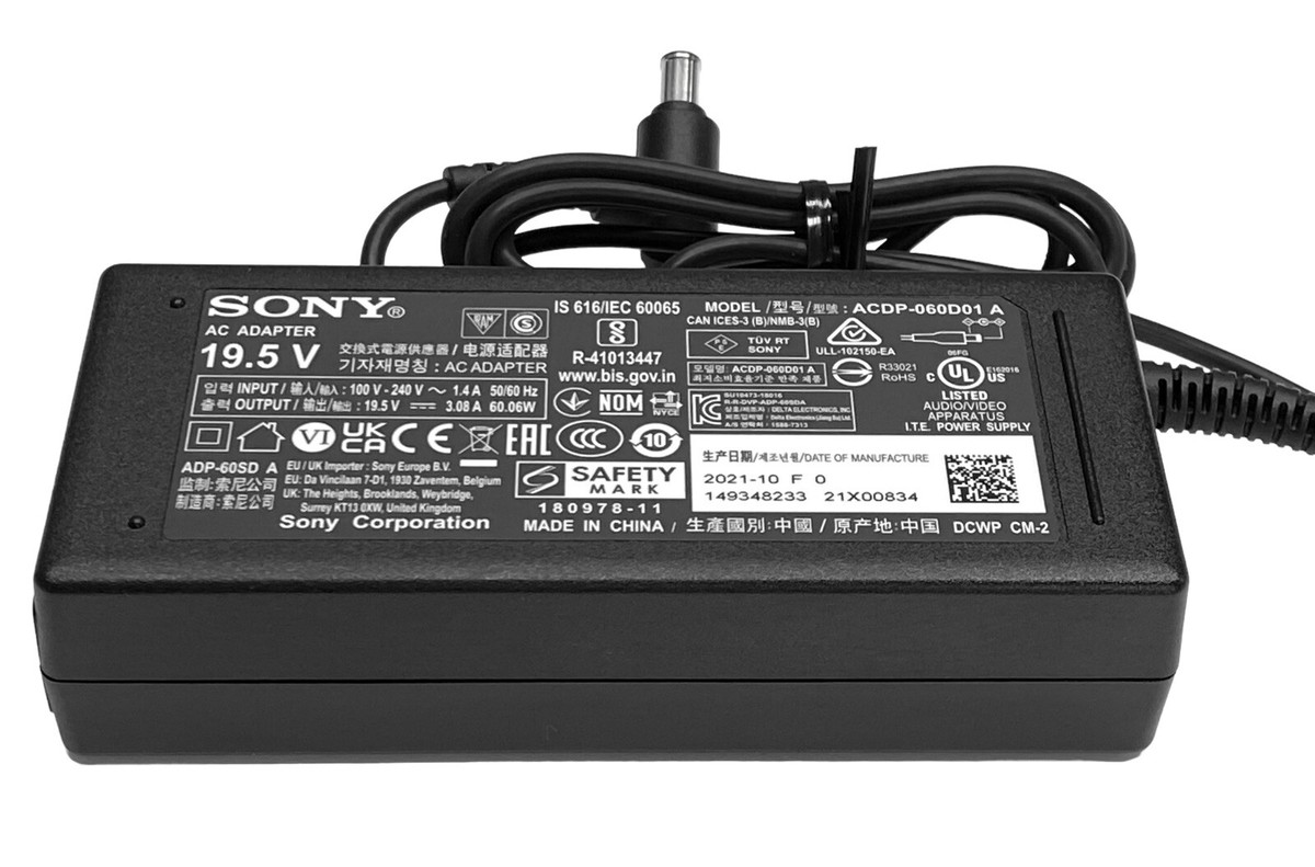 Genuine Sony AC Adaptor Charger ILME-FX6 FX6 Power Genuine Sony