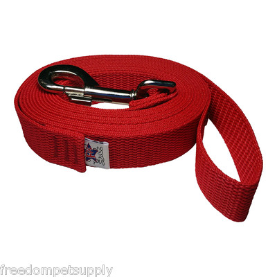 Freedom Pet Inch Heavy Duty Polypropylene 10/15/20/25/30/40/50 Ft Dog  Leash