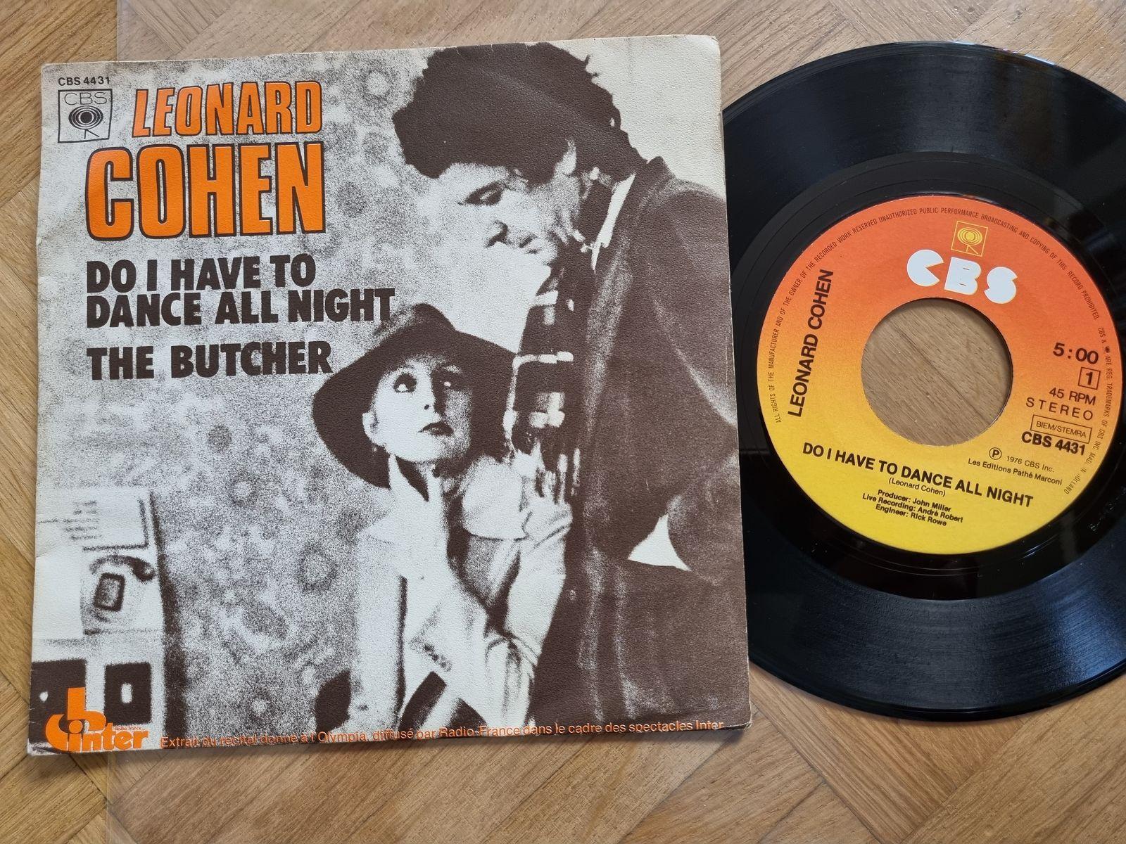 7"" Single Leonard Cohen - Do I have to dance all night Vinyl Holland