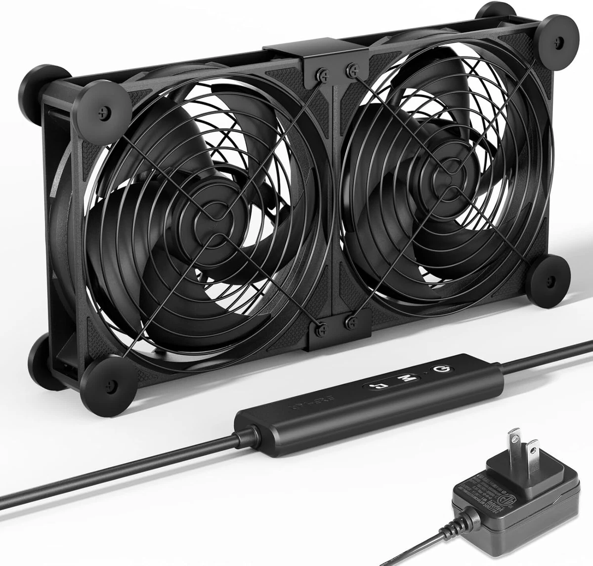 upHere - Paquete de 3 ventiladores RGB direccionables de 5 V, 120